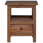 Bedside Table Brown 41 x 30 x 50 cm Solid Mahogany Wood
