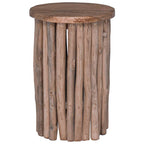 Stool Natural 30 x 30 x 45 cm Solid Teak Wood
