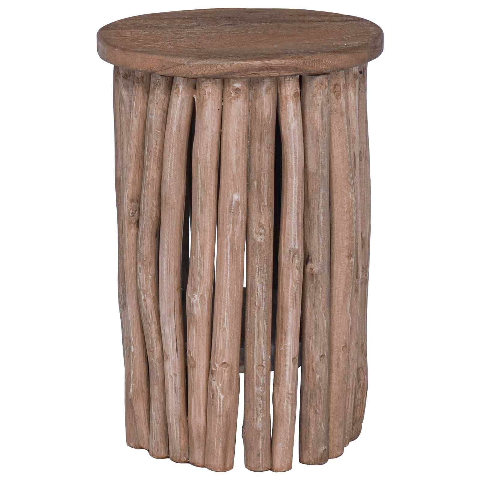 Stool Natural 30 x 30 x 45 cm Solid Teak Wood