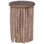 Stool Natural 30 x 30 x 45 cm Solid Teak Wood
