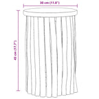 Stool Natural 30 x 30 x 45 cm Solid Teak Wood