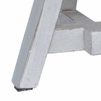 Stool Natural 22 x 22 x 24 cm Mahogany Wood