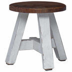 Stool Natural 22 x 22 x 24 cm Mahogany Wood