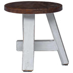 Stool Natural 22 x 22 x 24 cm Mahogany Wood