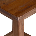 Stool Natural 30 x 30 x 47 cm Mahogany Wood
