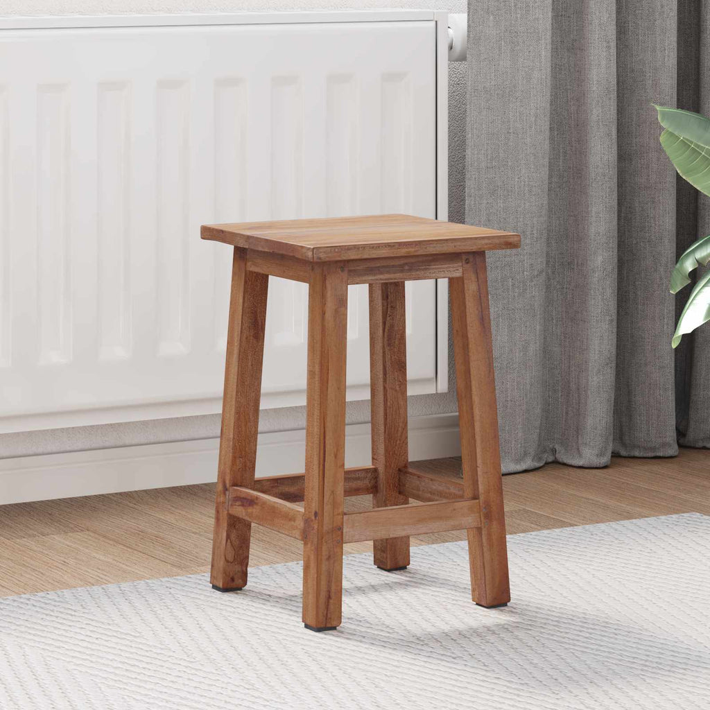 Stool Natural 30 x 30 x 47 cm Mahogany Wood