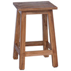 Stool Natural 30 x 30 x 47 cm Mahogany Wood