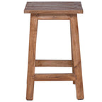 Stool Natural 30 x 30 x 47 cm Mahogany Wood