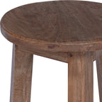 Stool Natural 28 x 28 x 50 cm Mahogany Wood
