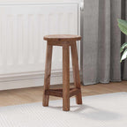 Stool Natural 28 x 28 x 50 cm Mahogany Wood