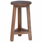 Stool Natural 28 x 28 x 50 cm Mahogany Wood