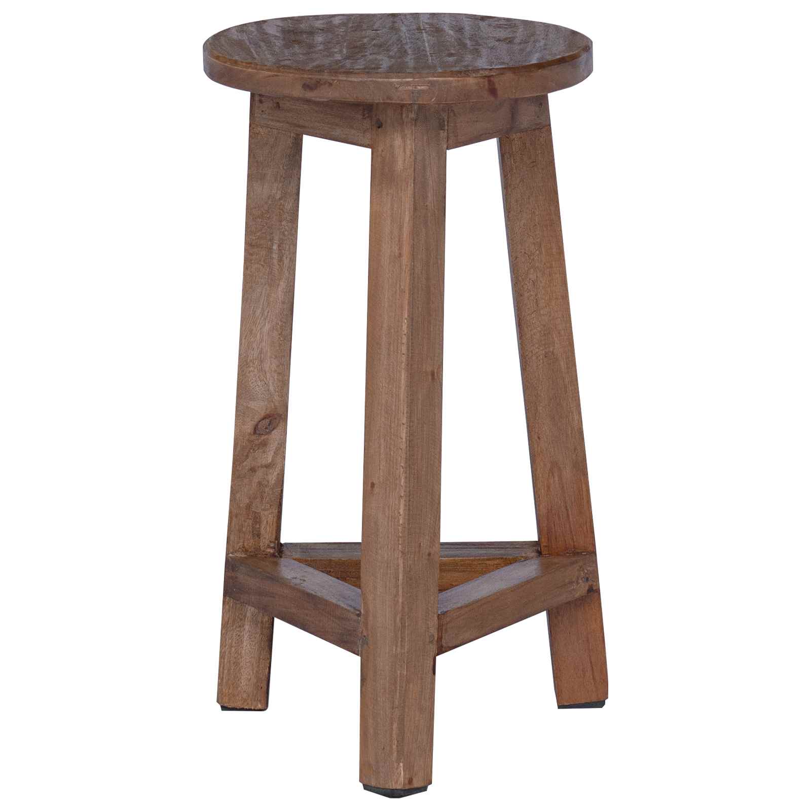 Stool Natural 28 x 28 x 50 cm Mahogany Wood