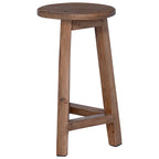 Stool Natural 28 x 28 x 50 cm Mahogany Wood