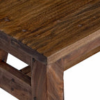 Stool Natural 30 x 20 x 20 cm Mahogany Wood