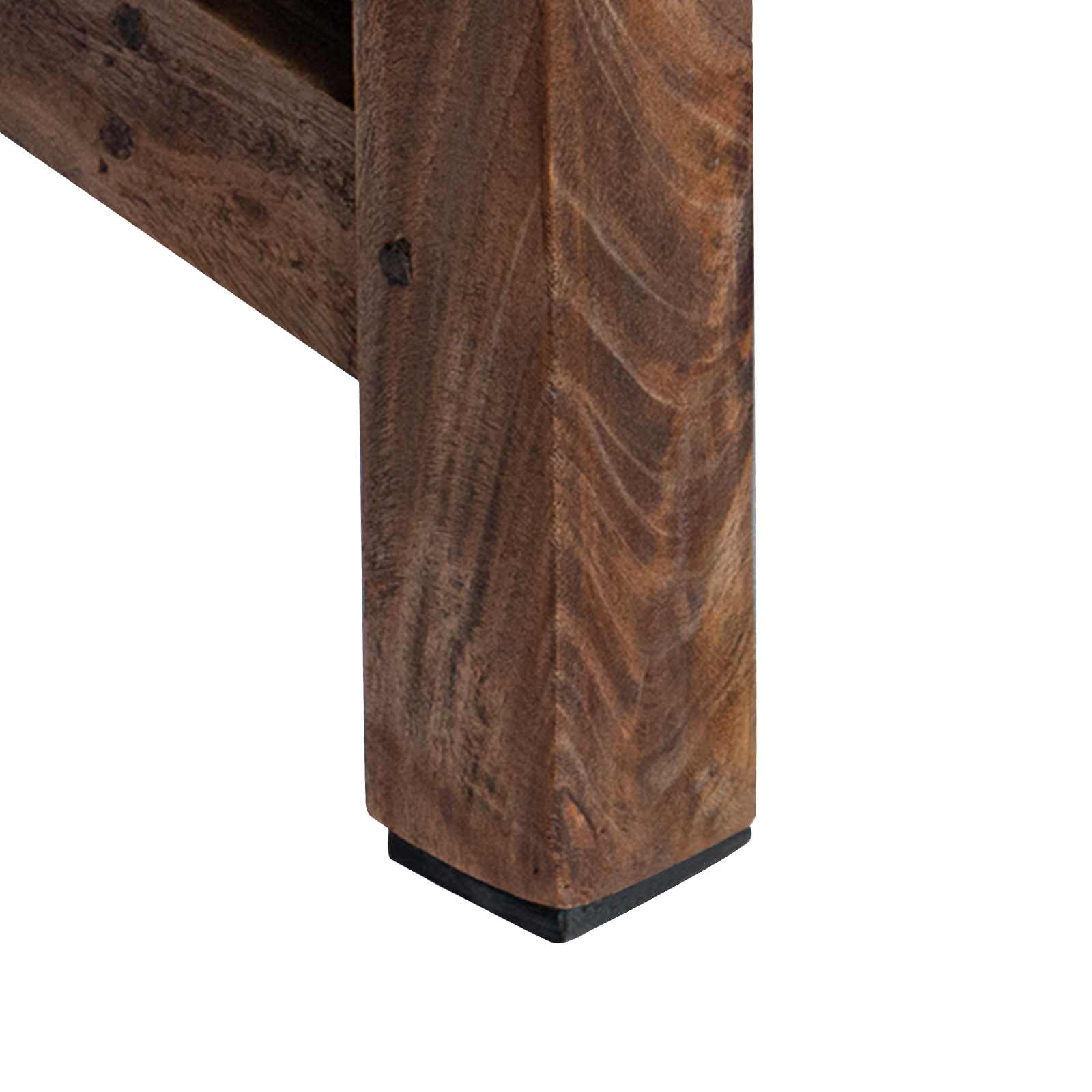 Stool Natural 30 x 20 x 20 cm Mahogany Wood