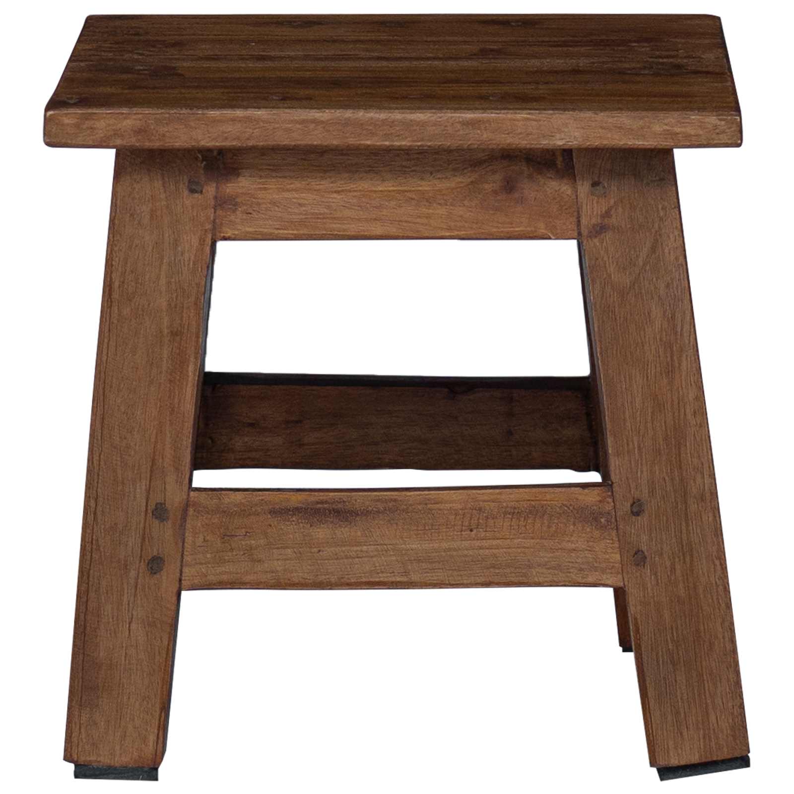 Stool Natural 26 x 26 x 26 cm Mahogany Wood