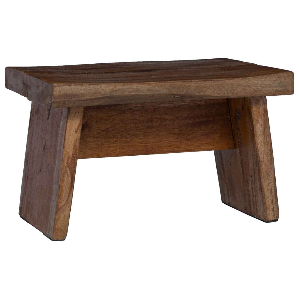 Stool Natural 29 x 20 x 17 cm Mahogany Wood