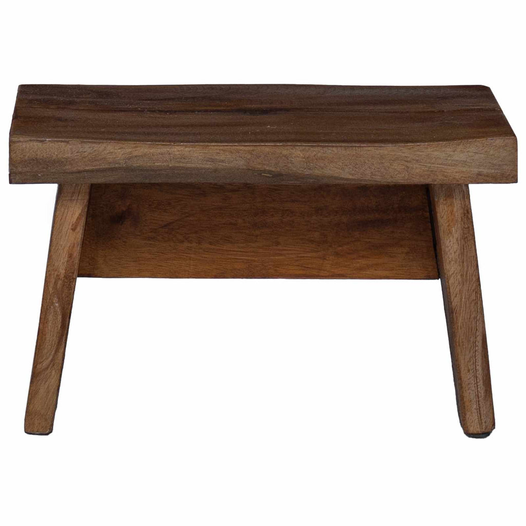 Stool Natural 29 x 20 x 17 cm Mahogany Wood