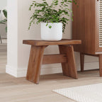 Stool Natural 40 x 25 x 31 cm Mahogany Wood