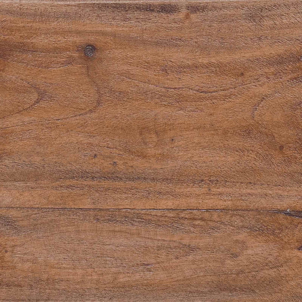 Stool Natural 40 x 25 x 31 cm Mahogany Wood