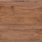 Stool Natural 40 x 25 x 31 cm Mahogany Wood