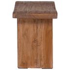 Stool Natural 40 x 25 x 31 cm Mahogany Wood