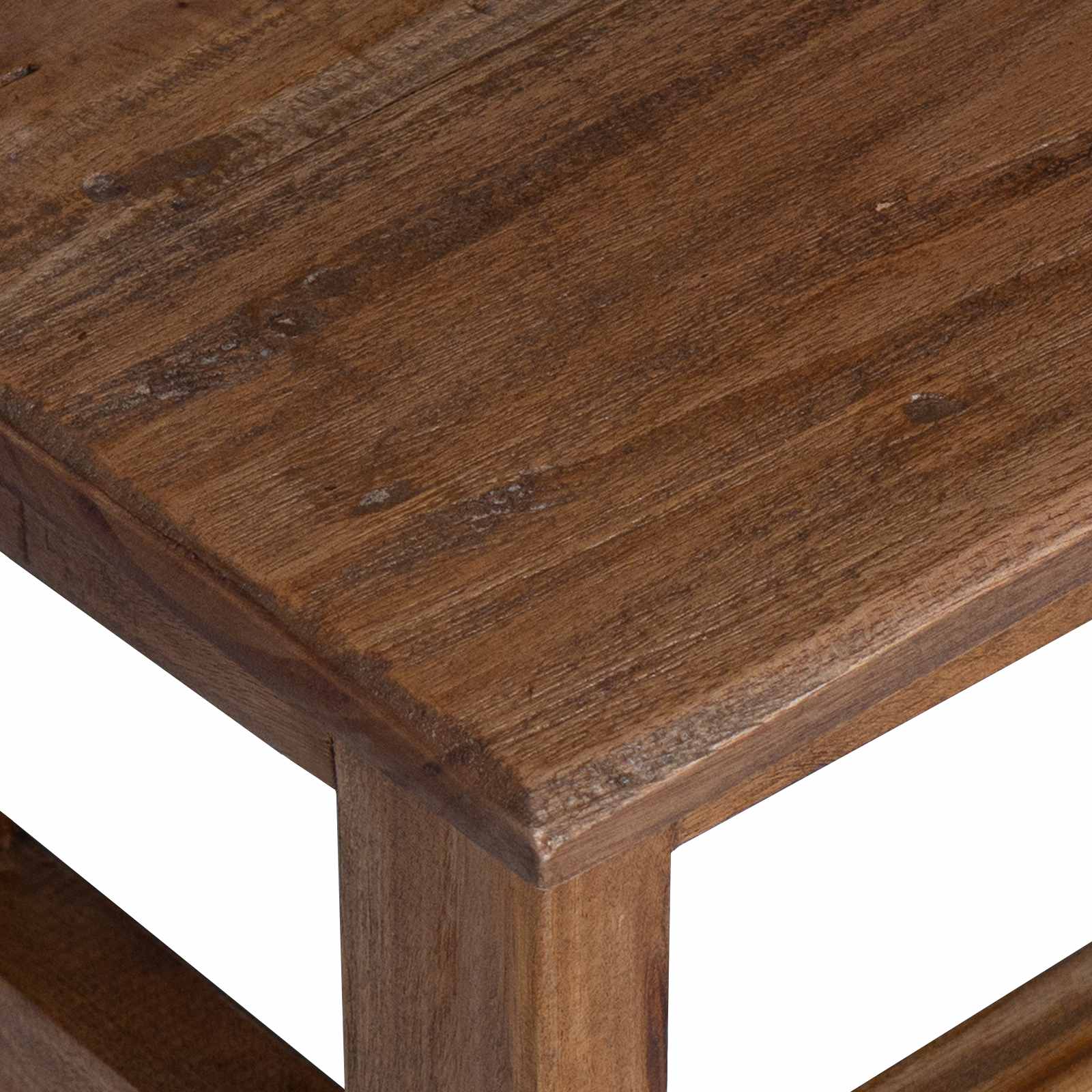 Stool Natural 37 x 37 x 46 cm Mahogany Wood