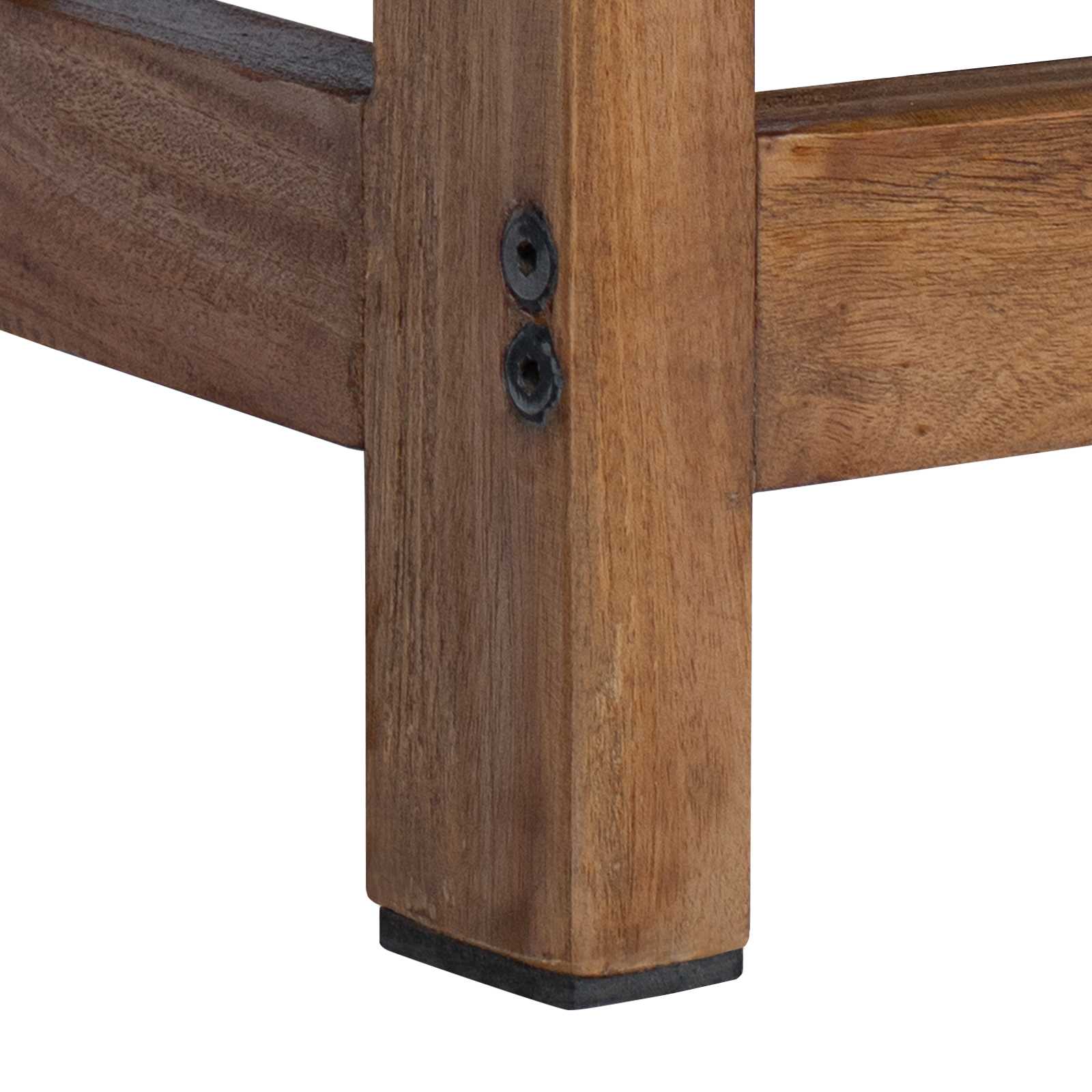 Stool Natural 37 x 37 x 46 cm Mahogany Wood