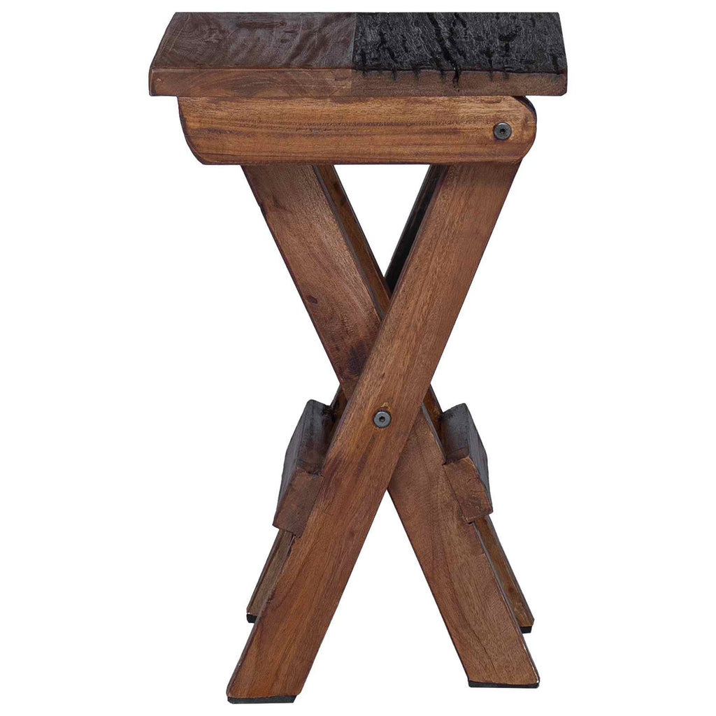 Stool Natural 30 x 30 x 48 cm Solid Reclaim wood
