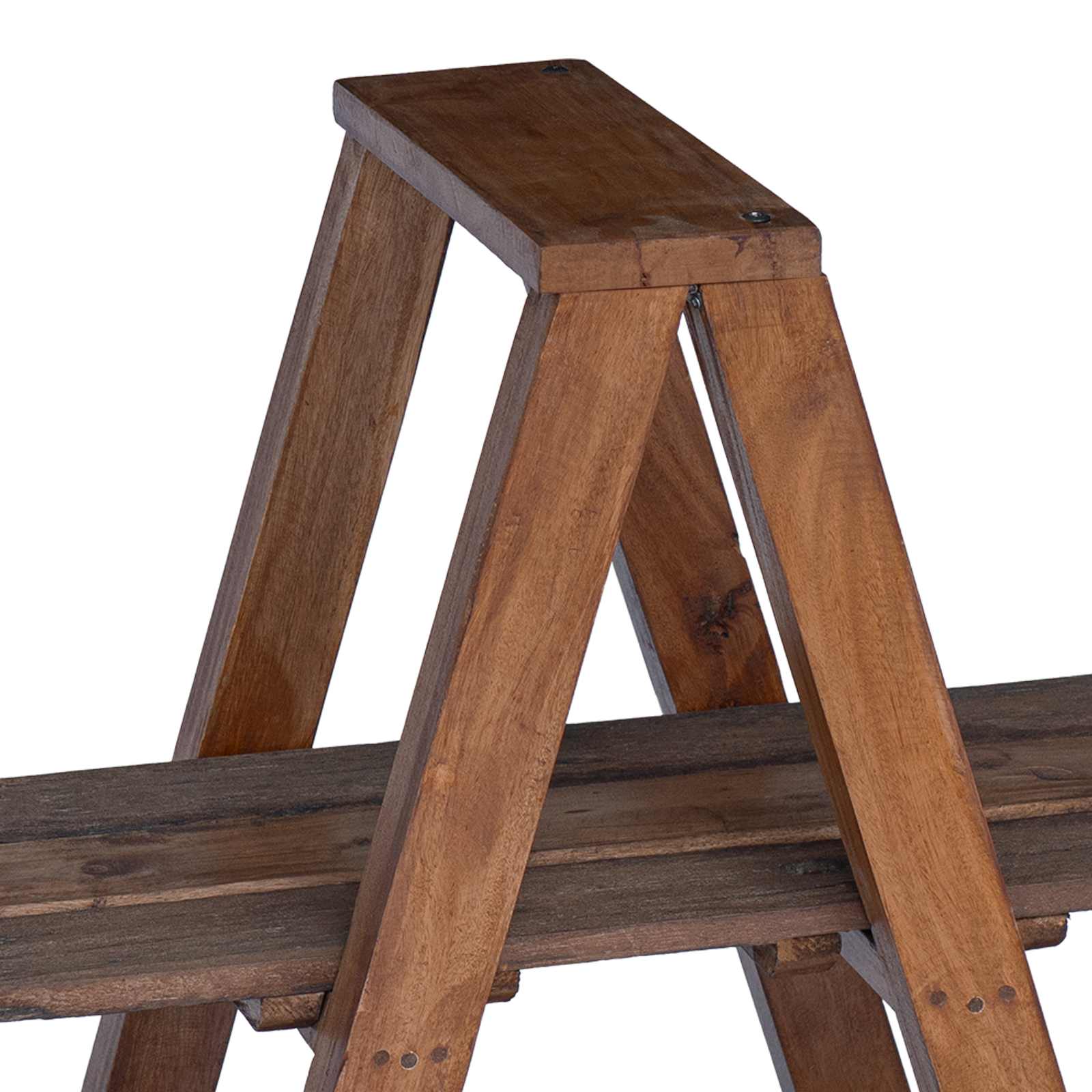 Folding Rack Brown 79.5 x 35 x 112 cm Solid Reclaim Wood