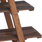Folding Rack Brown 79.5 x 35 x 112 cm Solid Reclaim Wood