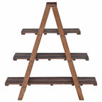 Folding Rack Brown 79.5 x 35 x 112 cm Solid Reclaim Wood
