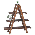 Folding Rack Brown 79.5 x 35 x 112 cm Solid Reclaim Wood