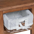 Side Table Brown Solid Mahogany wood