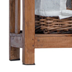 Side Table Brown Solid Mahogany wood