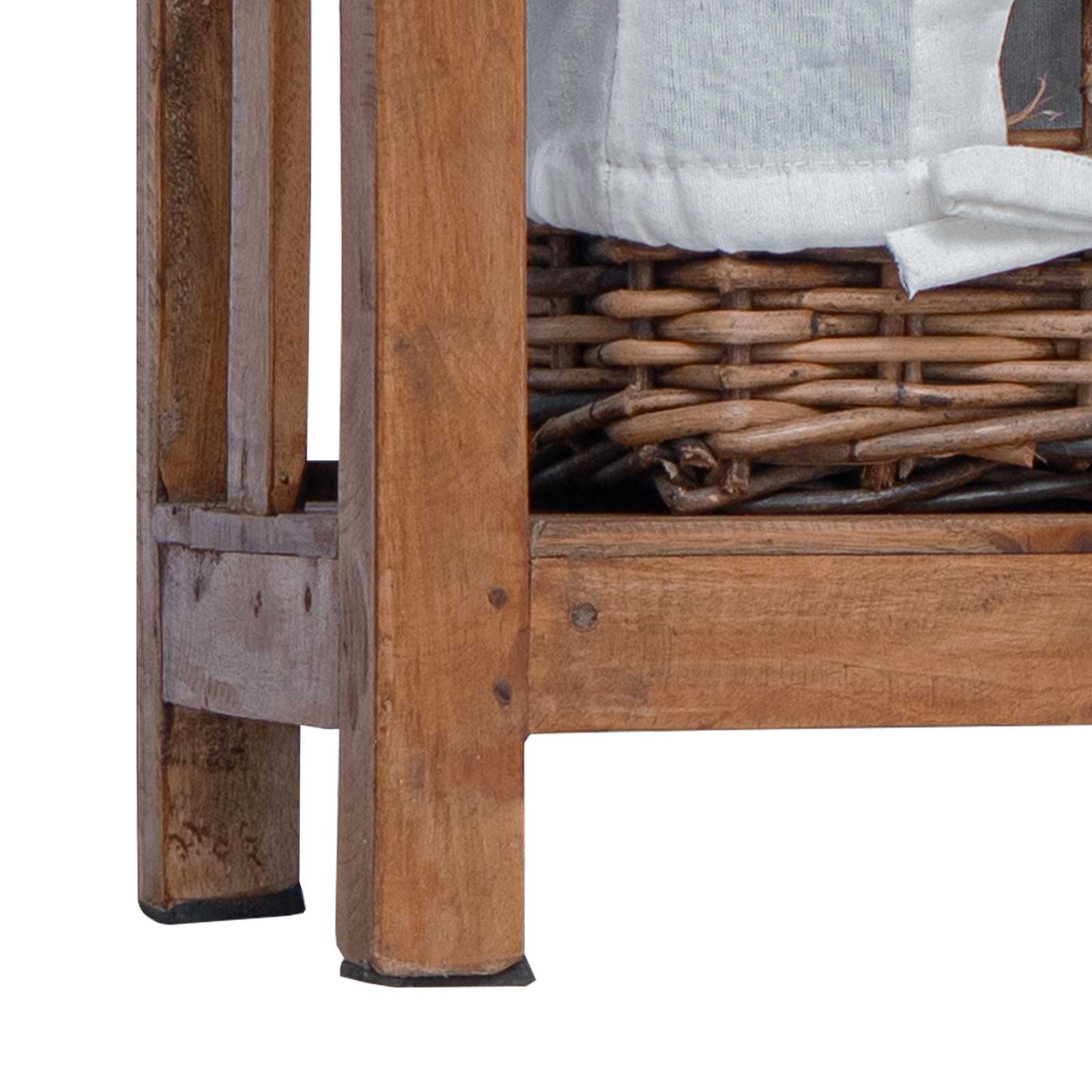 Side Table Brown Solid Mahogany wood