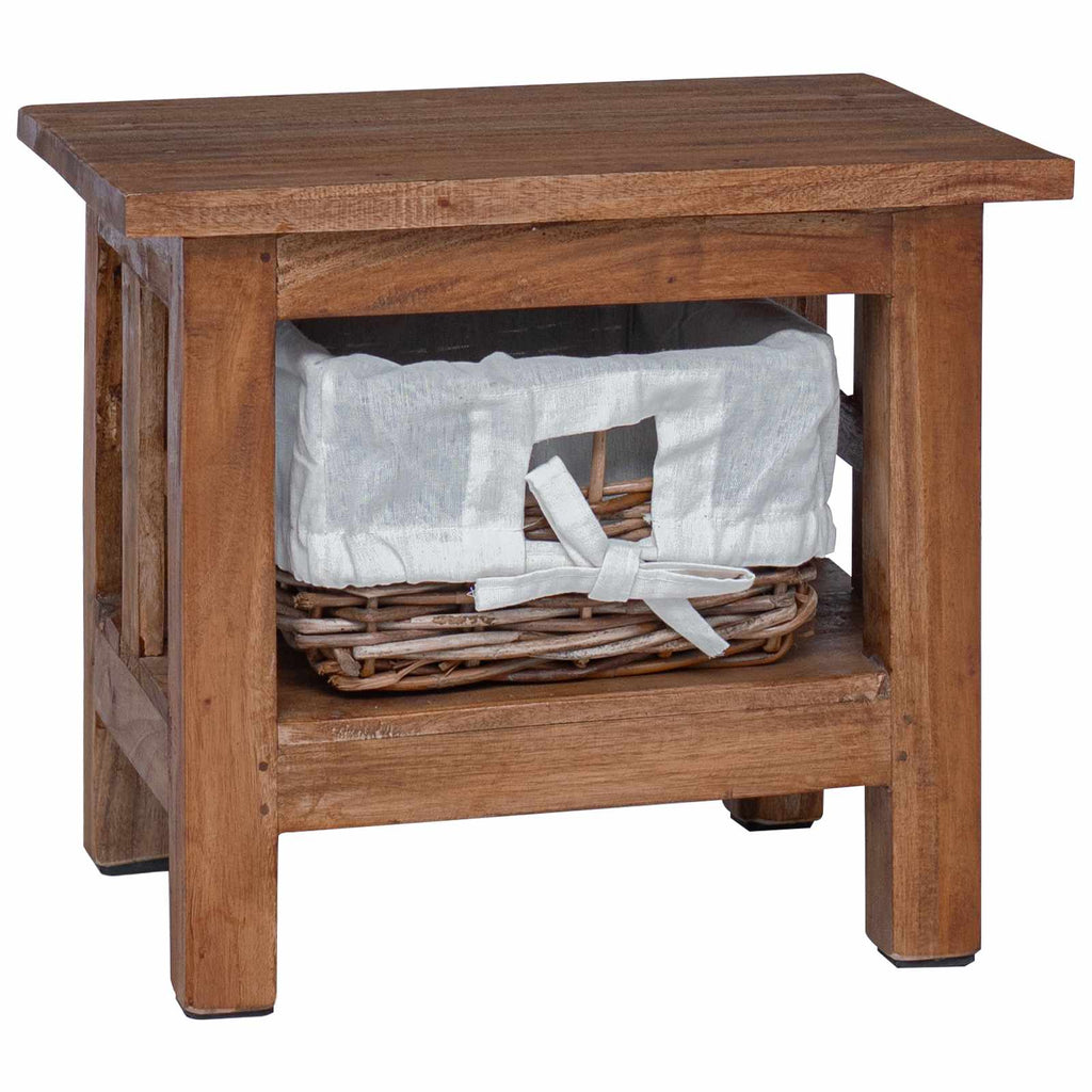 Side Table Brown Solid Mahogany wood