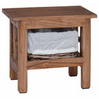 Side Table Brown Solid Mahogany wood