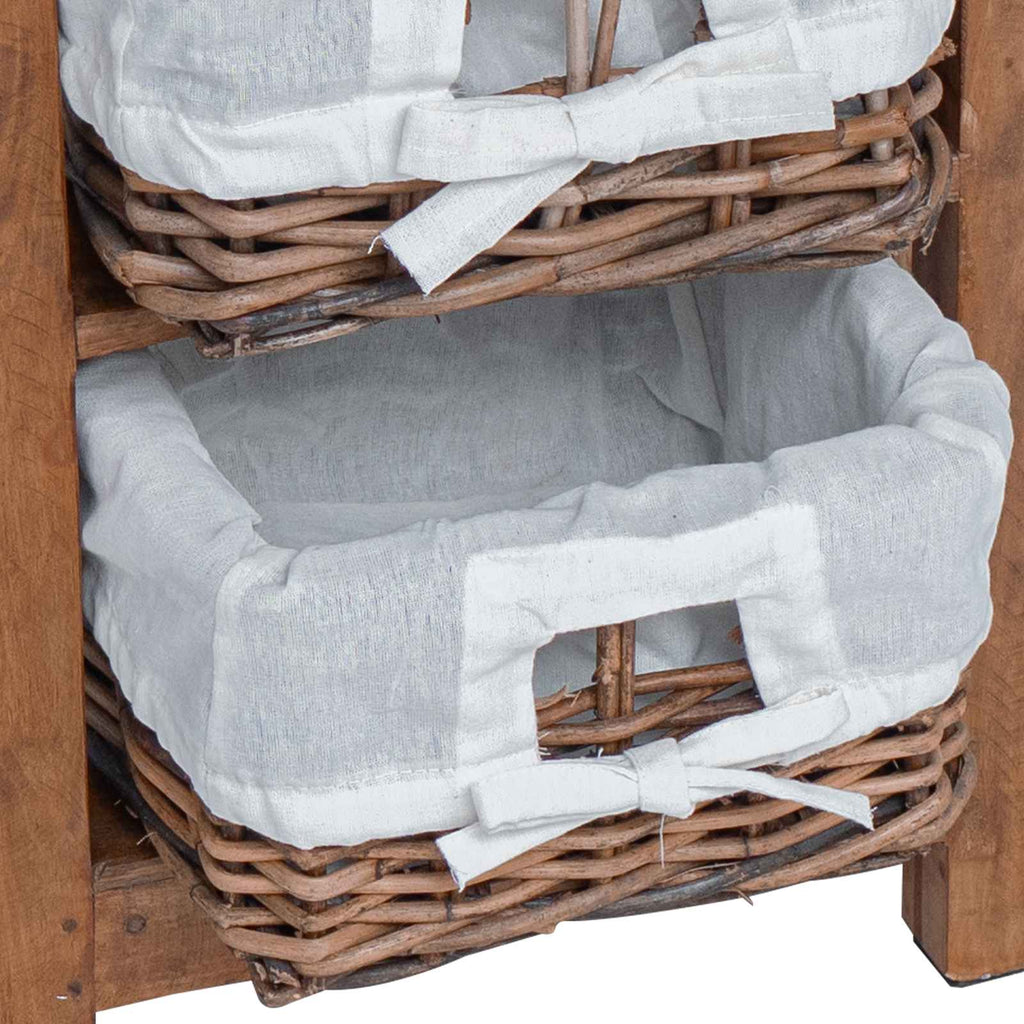 Side Table Brown Solid Mahogany wood