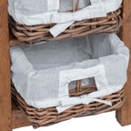 Side Table Brown Solid Mahogany wood