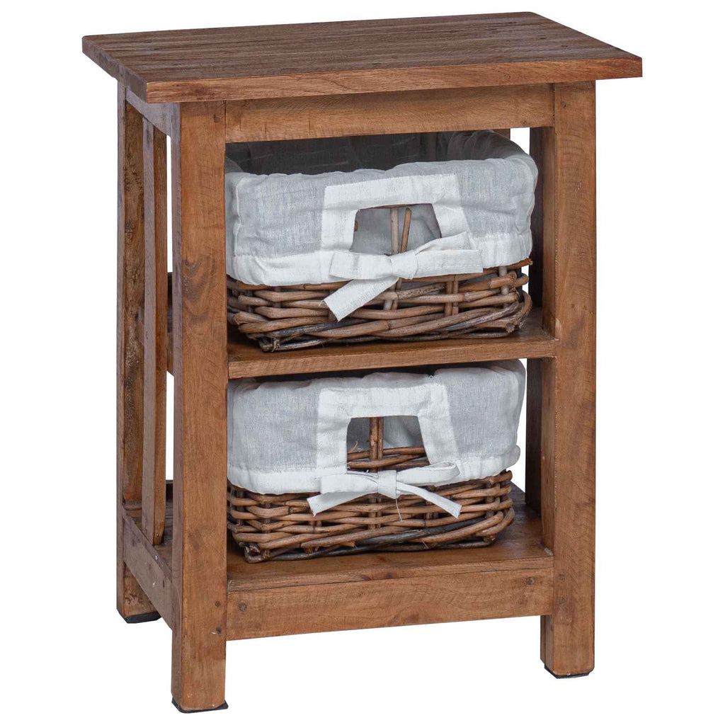 Side Table Brown Solid Mahogany wood