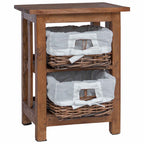 Side Table Brown Solid Mahogany wood