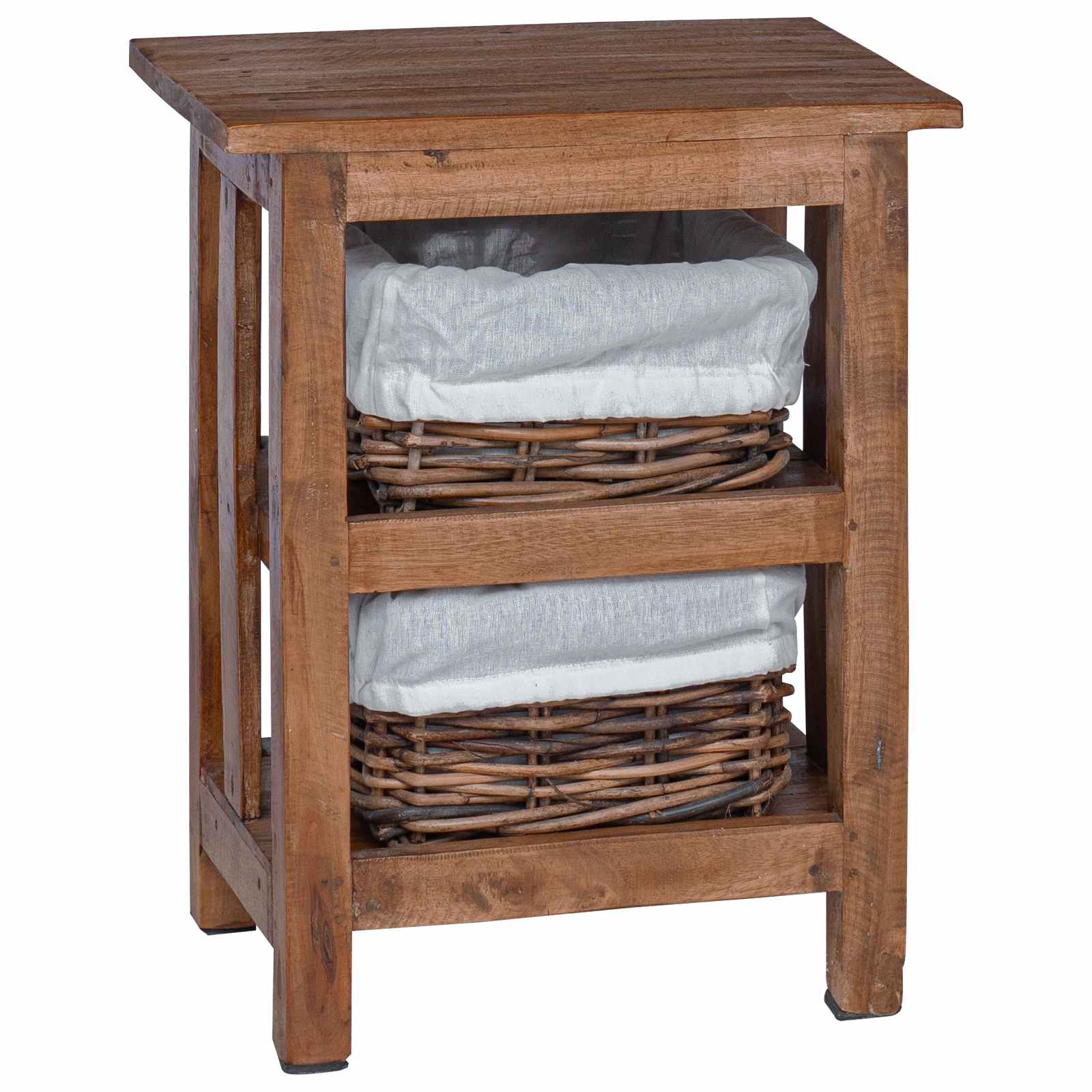 Side Table Brown Solid Mahogany wood