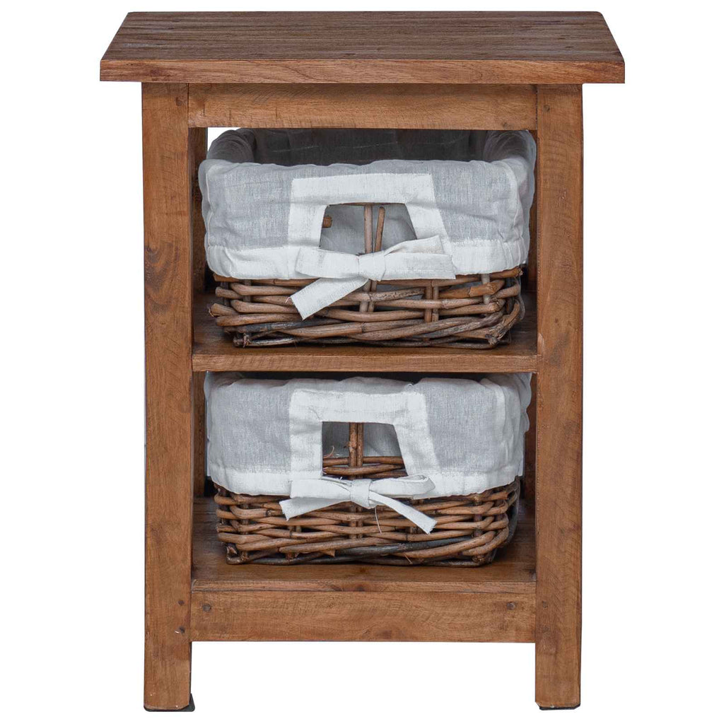 Side Table Brown Solid Mahogany wood