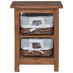 Side Table Brown Solid Mahogany wood