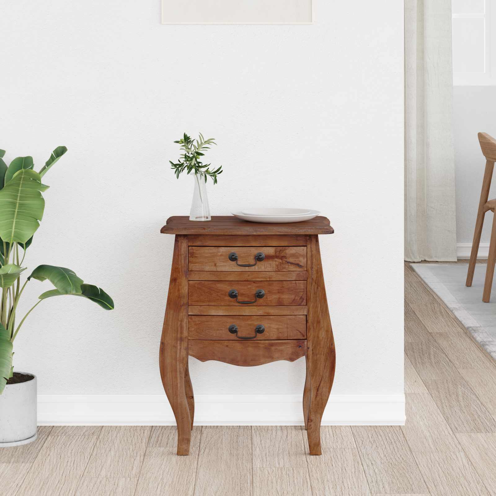Storage Chest 48 x 35 x 64 cm Solid Mahogany Wood