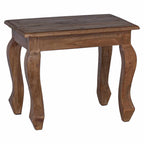 Nesting Table 3 pcs Brown Solid Mahogany wood