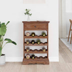 Wine Rack Solid Mahogany Wood
