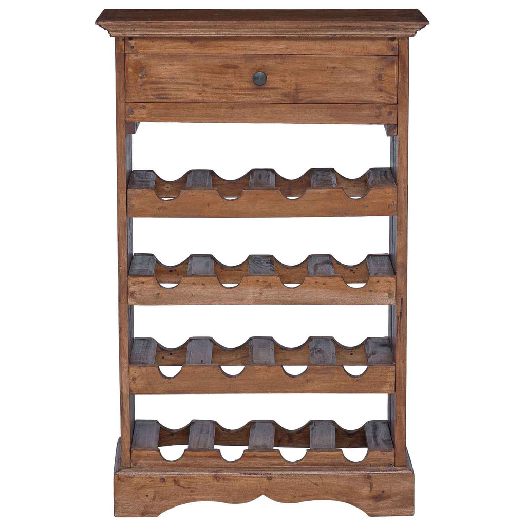 Wine Rack Solid Mahogany Wood