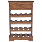 Wine Rack Solid Mahogany Wood